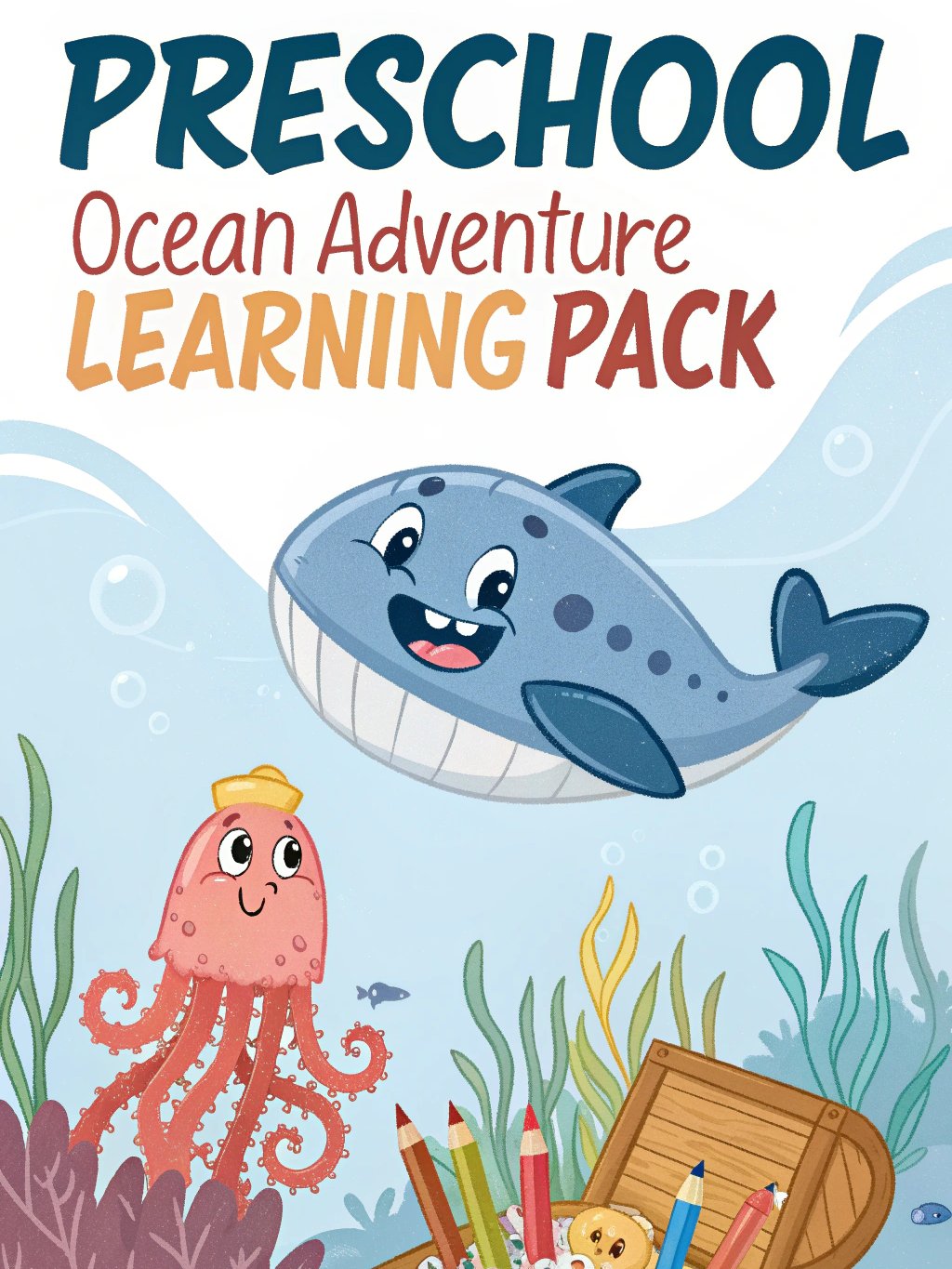 Preschool Ocean Adventure Learning Pack. product image (1)
