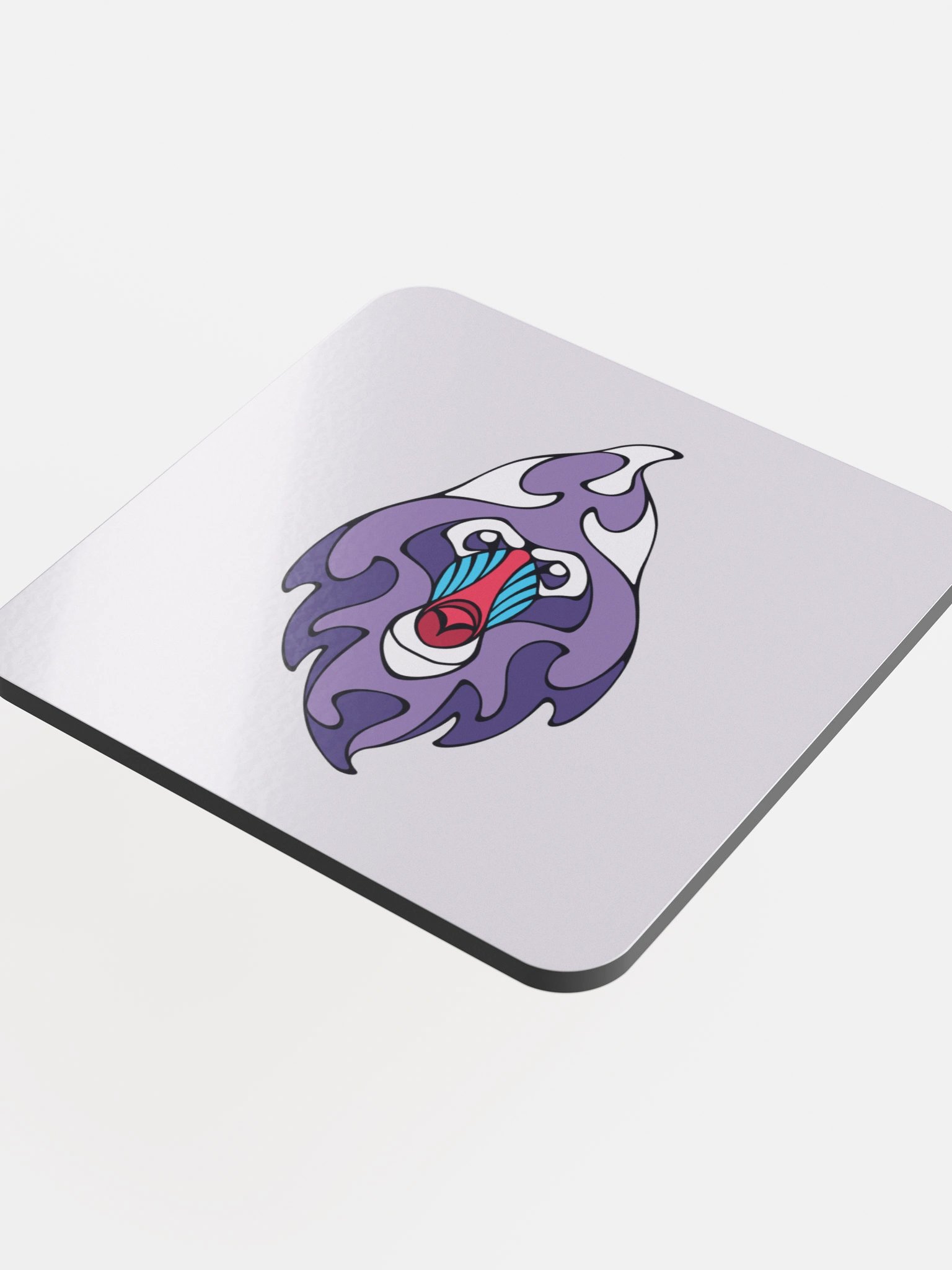 Royal Mandrill - Glossed Cork Coaster product image (4)