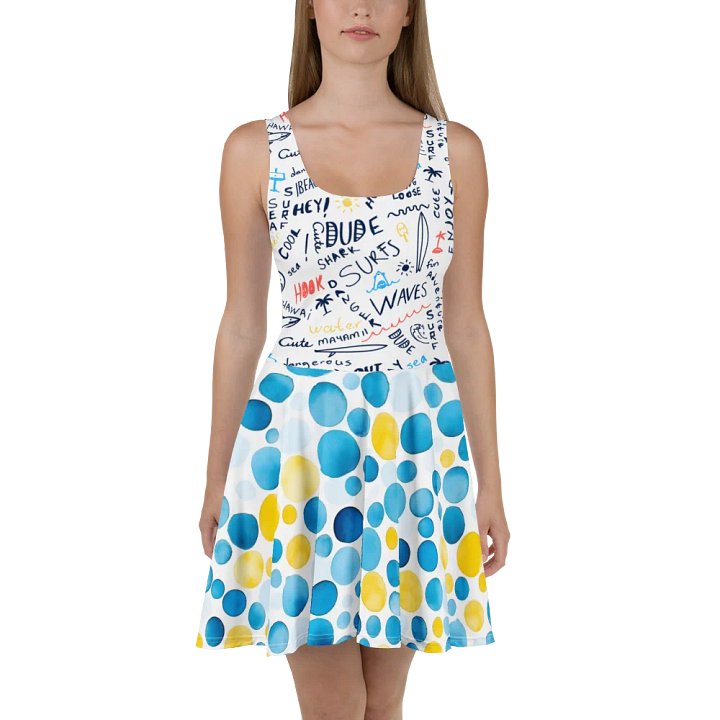 Surf Vibes Polka Dot Beach Dress – Lightweight Summer Swim Cover-Up product image (1)