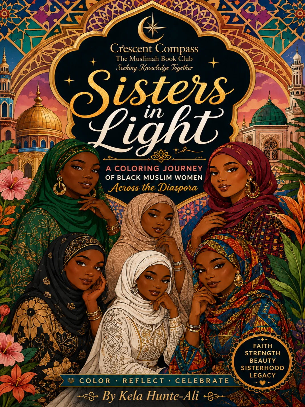Sisters In Light Adult Coloring Book by Kela Hunte-Ali | E-Book product image (1)