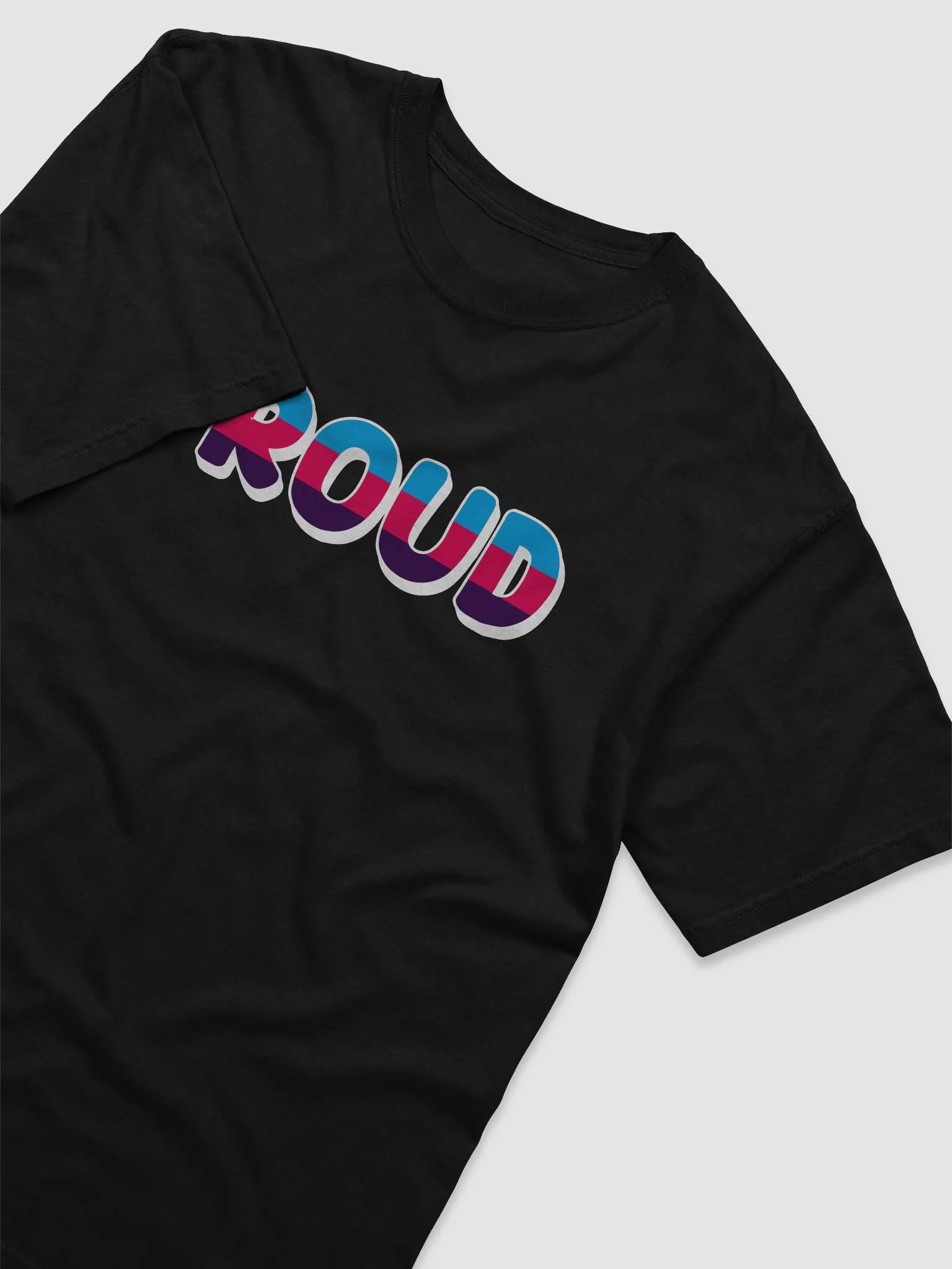 The 'PROUD poly' T-Shirt - Black product image (3)