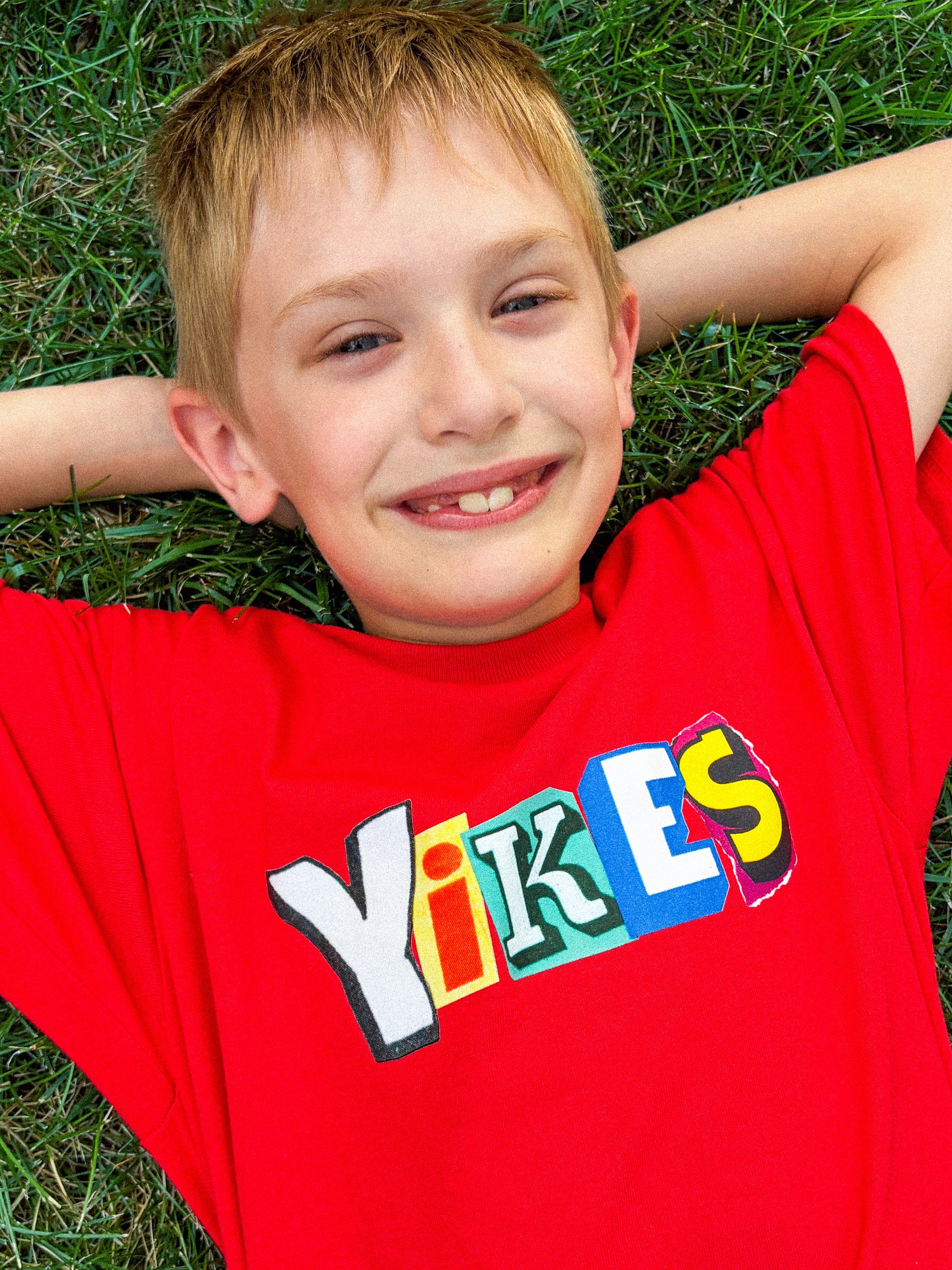 Kids Red Yikes Tee product image (2)