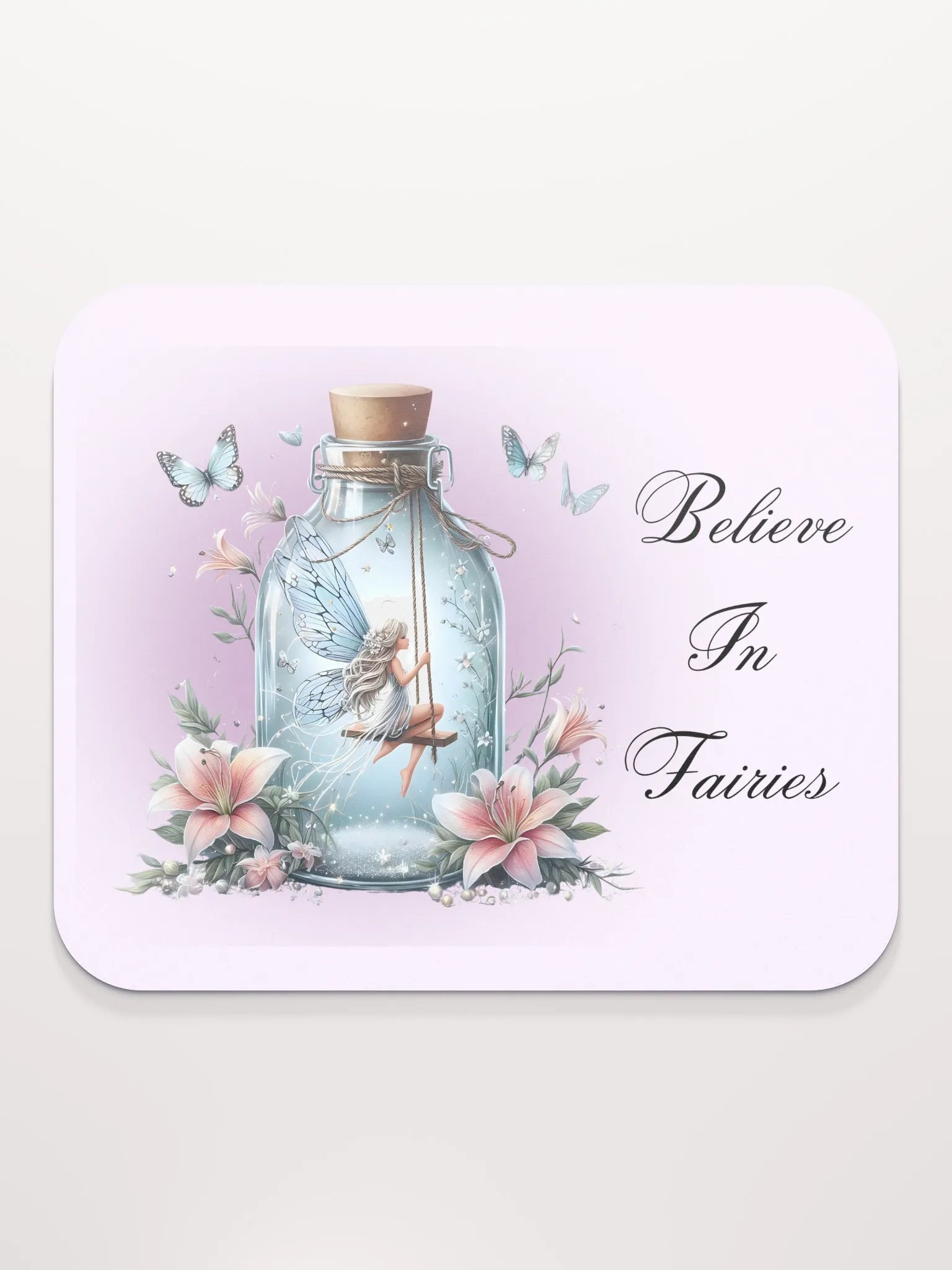 Whimsical Fairy Glass Bottle Mouse Pad product image (3)