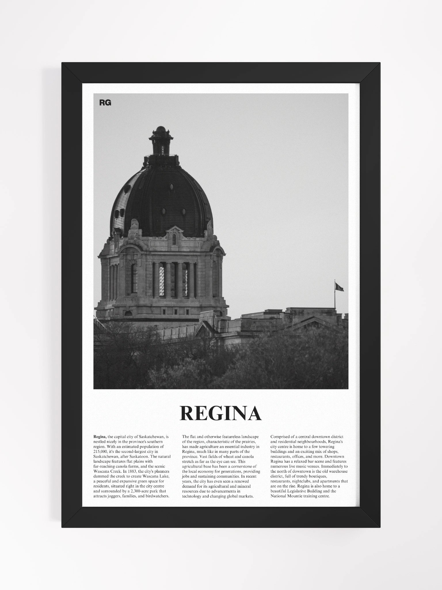 Regina 01 Newspaper Poster | Framed product image (5)