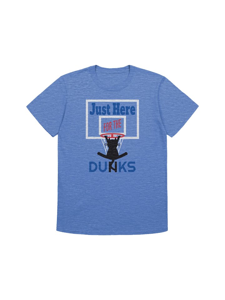 Basketball Cat (Just Here for the DUNKS) - Unisex Adult Super Soft Lightweight T-shirt product image (2)