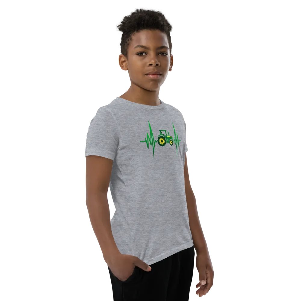 Tractor Heartbeat Youth T-Shirt product image (9)