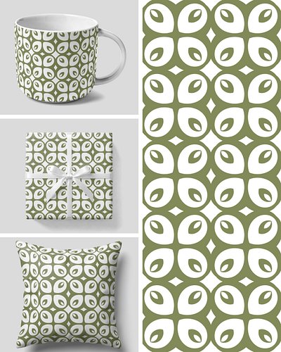 A bold green geometric pattern with a fresh, modern feel — designed to look beautiful across home décor, fashion, gifts, and ...