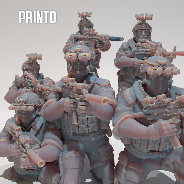 DEVGRU Seal Team Set - Modern Warfare Scale Models product image (1)