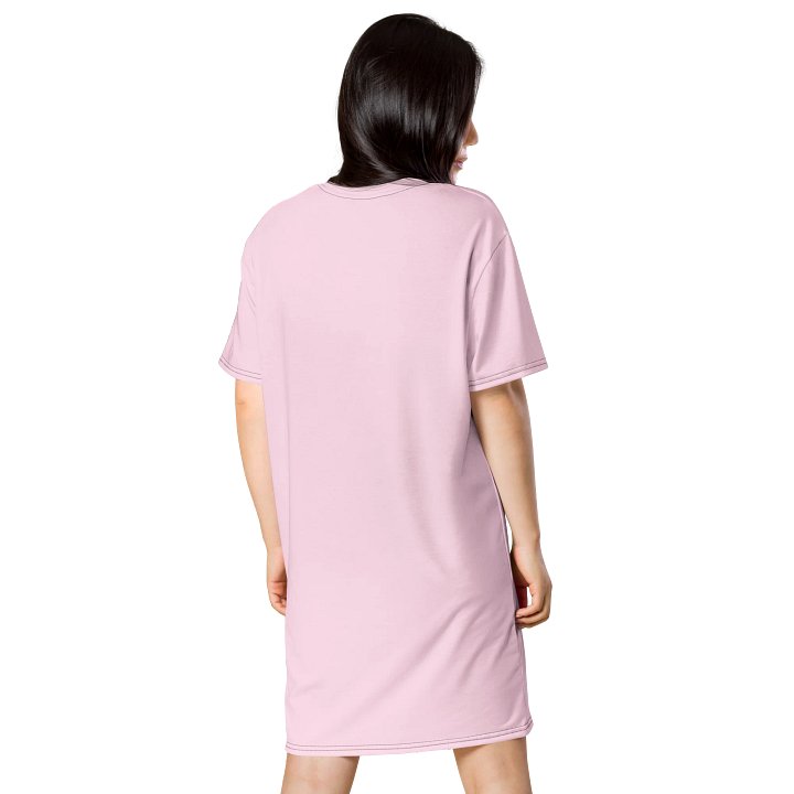 Oversized T-Shirt Dress - Playful Pig Pink, Sizes 2XS-6XL product image (2)