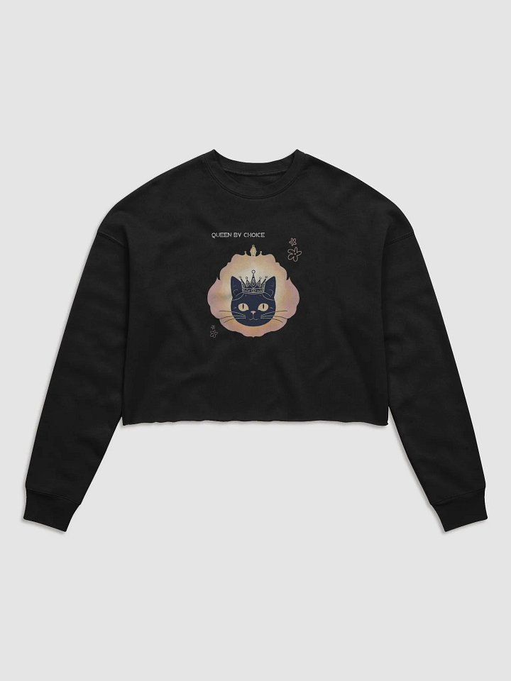 Regal Cat Crown Fleece Sweatshirt product image (1)