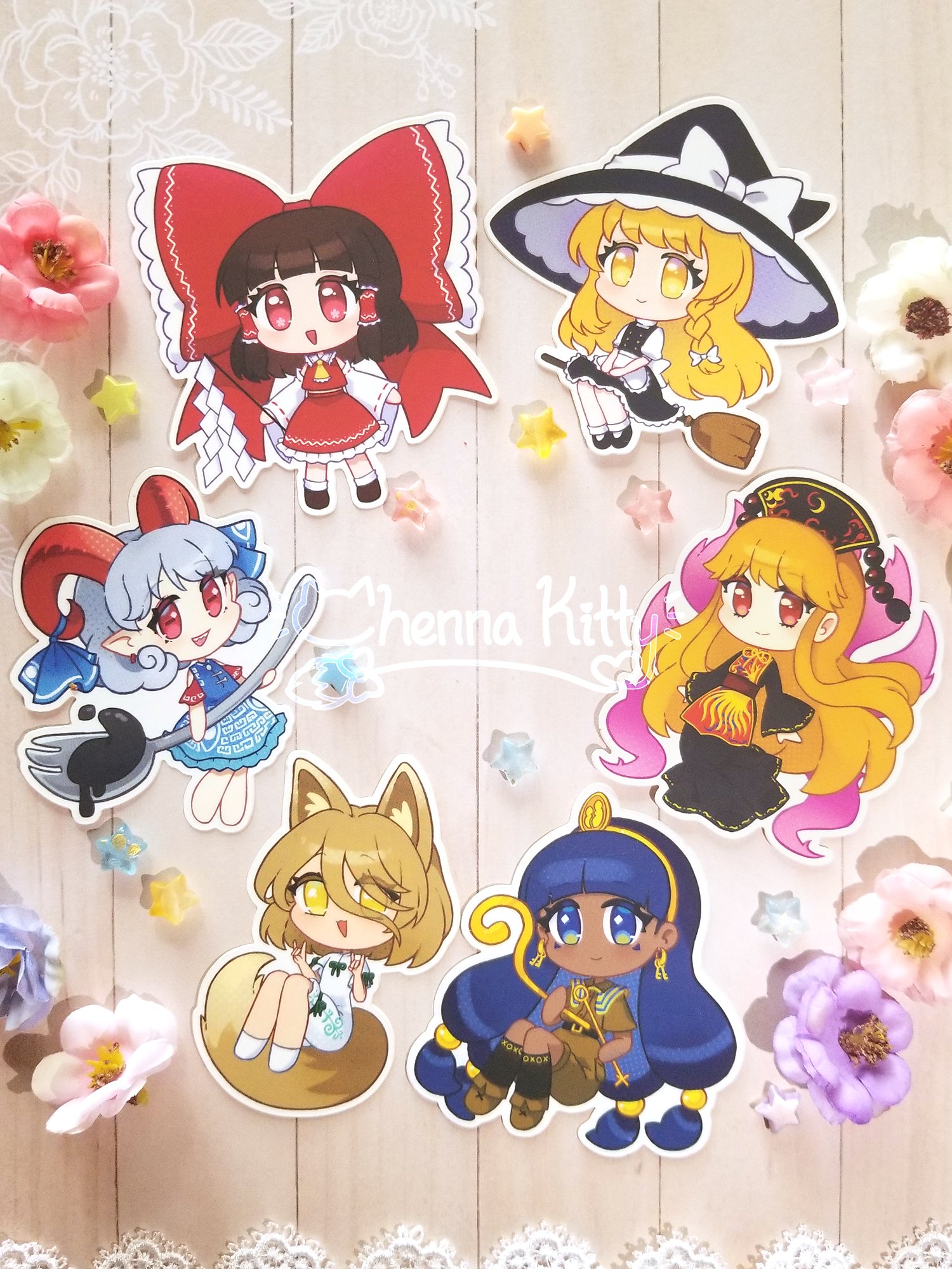 Touhou Vinyl Stickers product image (1)