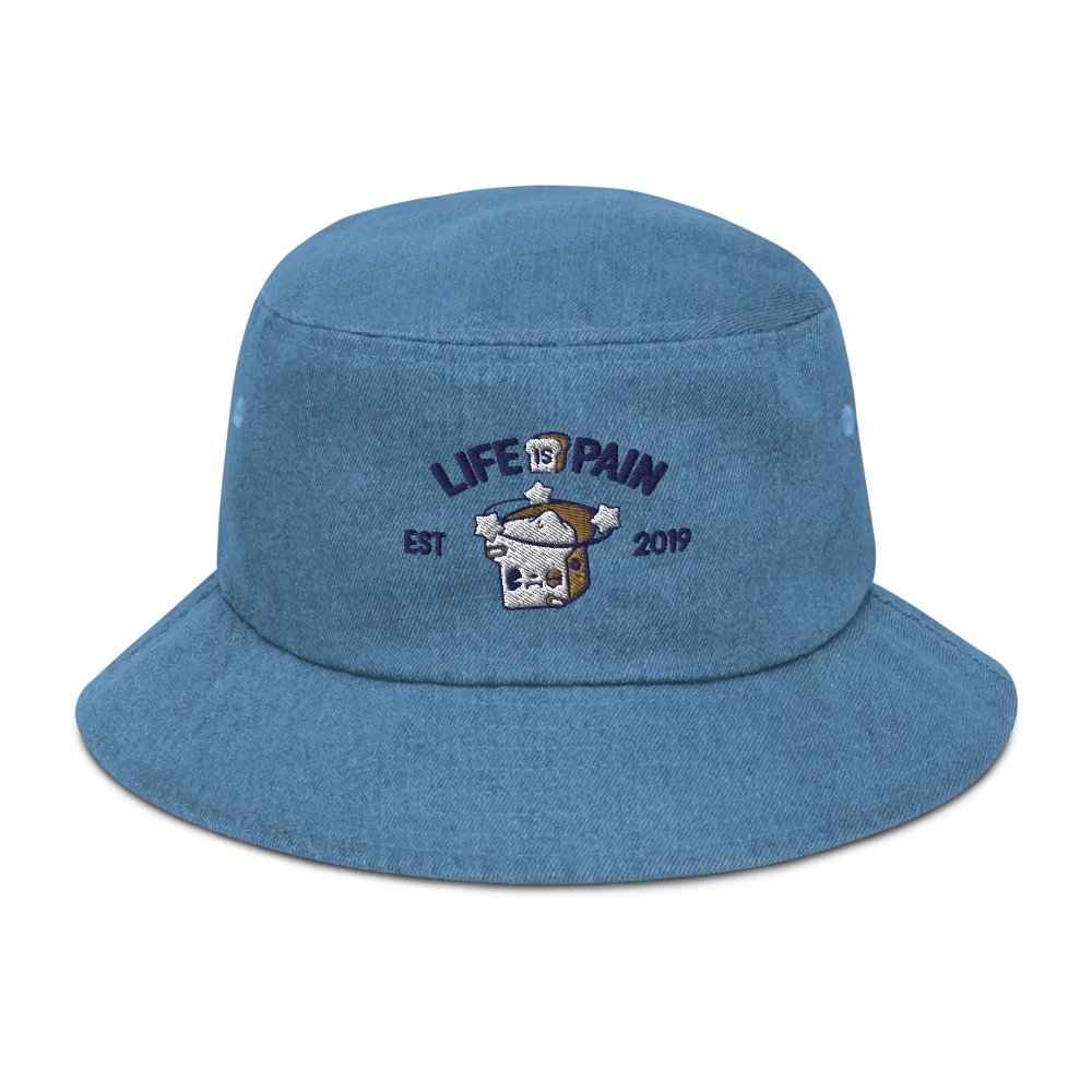 Life is Pain Denim Bucket Hat product image (14)