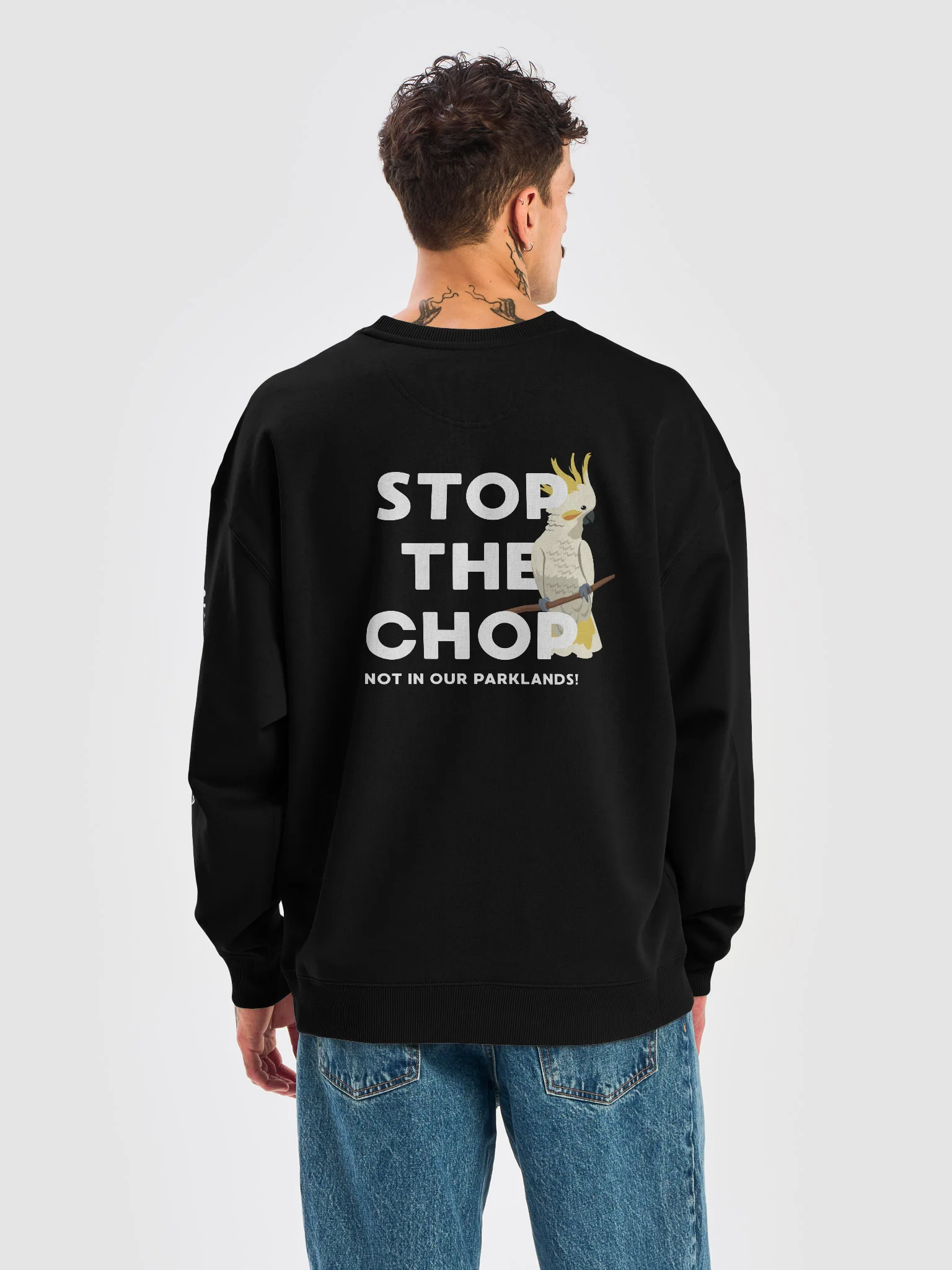 STOP THE CHOP | SC Cockatoo | Unisex | Premium Organic Oversized Sweatshirt product image (6)