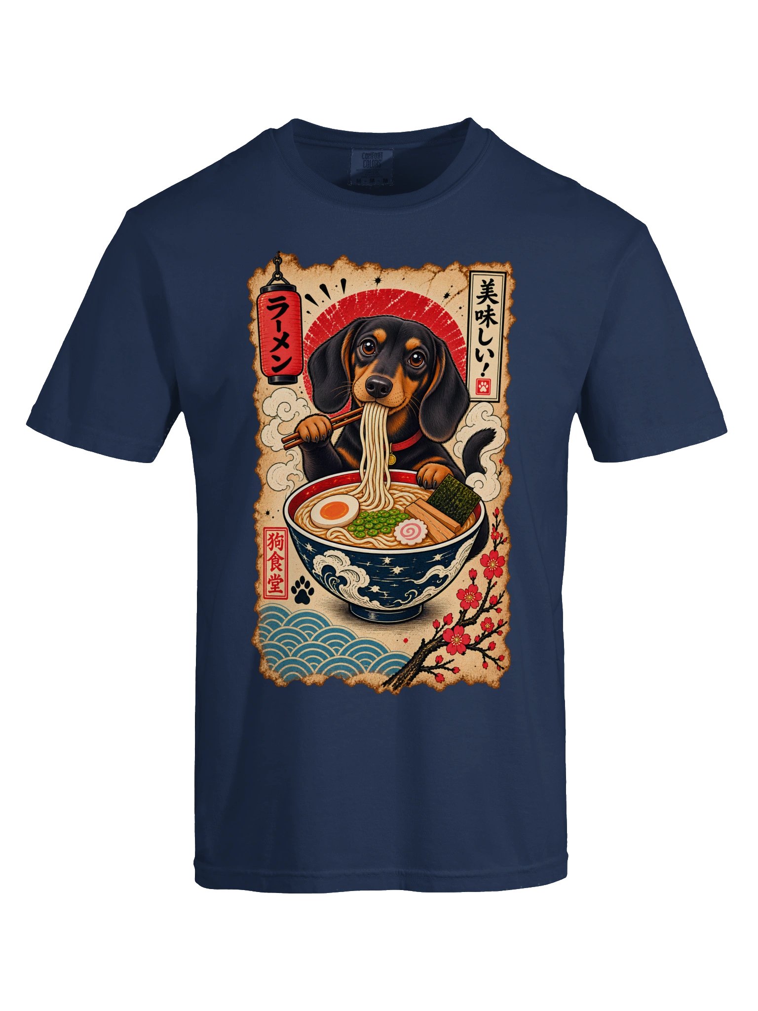 Japanese Ramen Dachshund Tee product image (5)