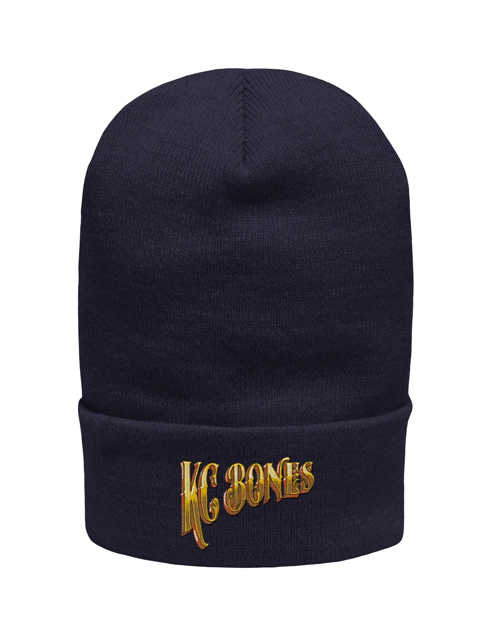 KC Bones Gold Logo Beanie product image (6)