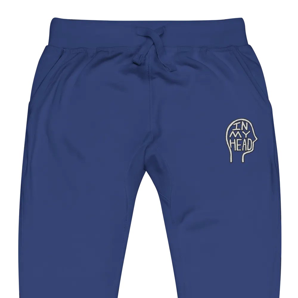 In My Head (lined design) embroidered fleece sweatpants product image (13)
