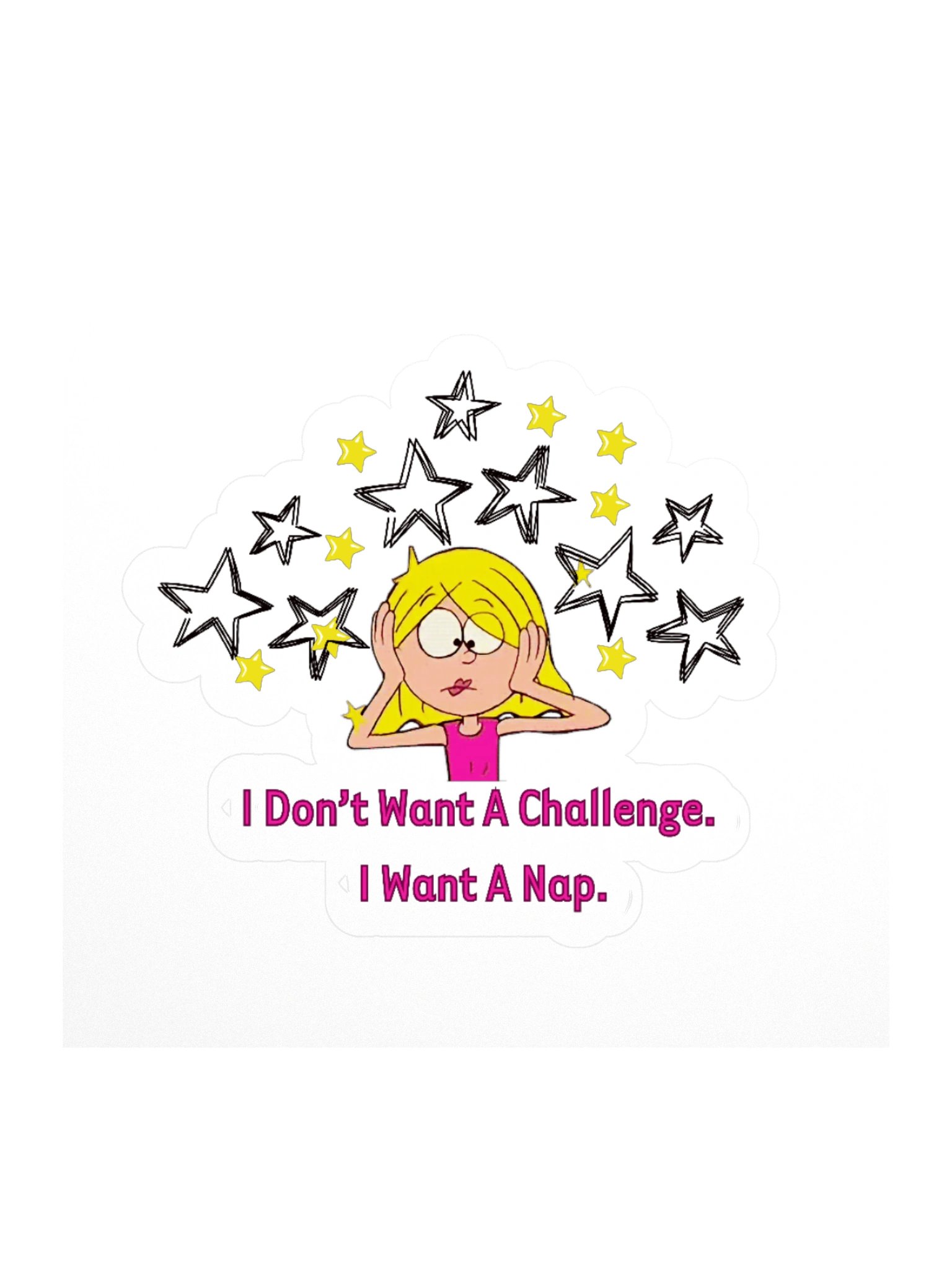 Lizzie McGuire Lizzie's In A Tizzy Kisscut Sticker product image (1)