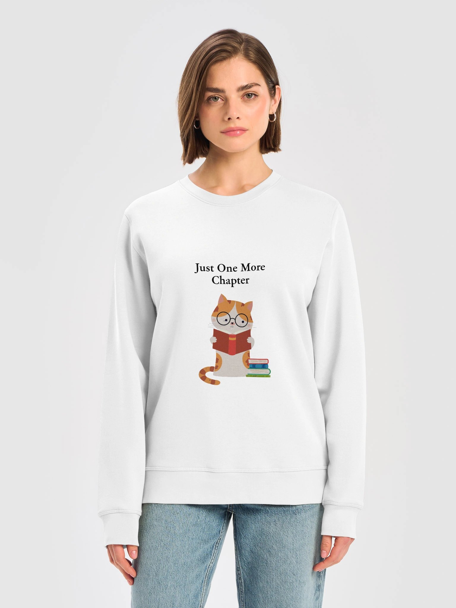 Smarty Cat Unisex Organic Sweatshirt product image (15)