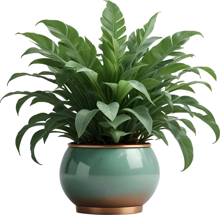 Jade Signature – Glossy Jade Planter with Copper Accent product image (1)