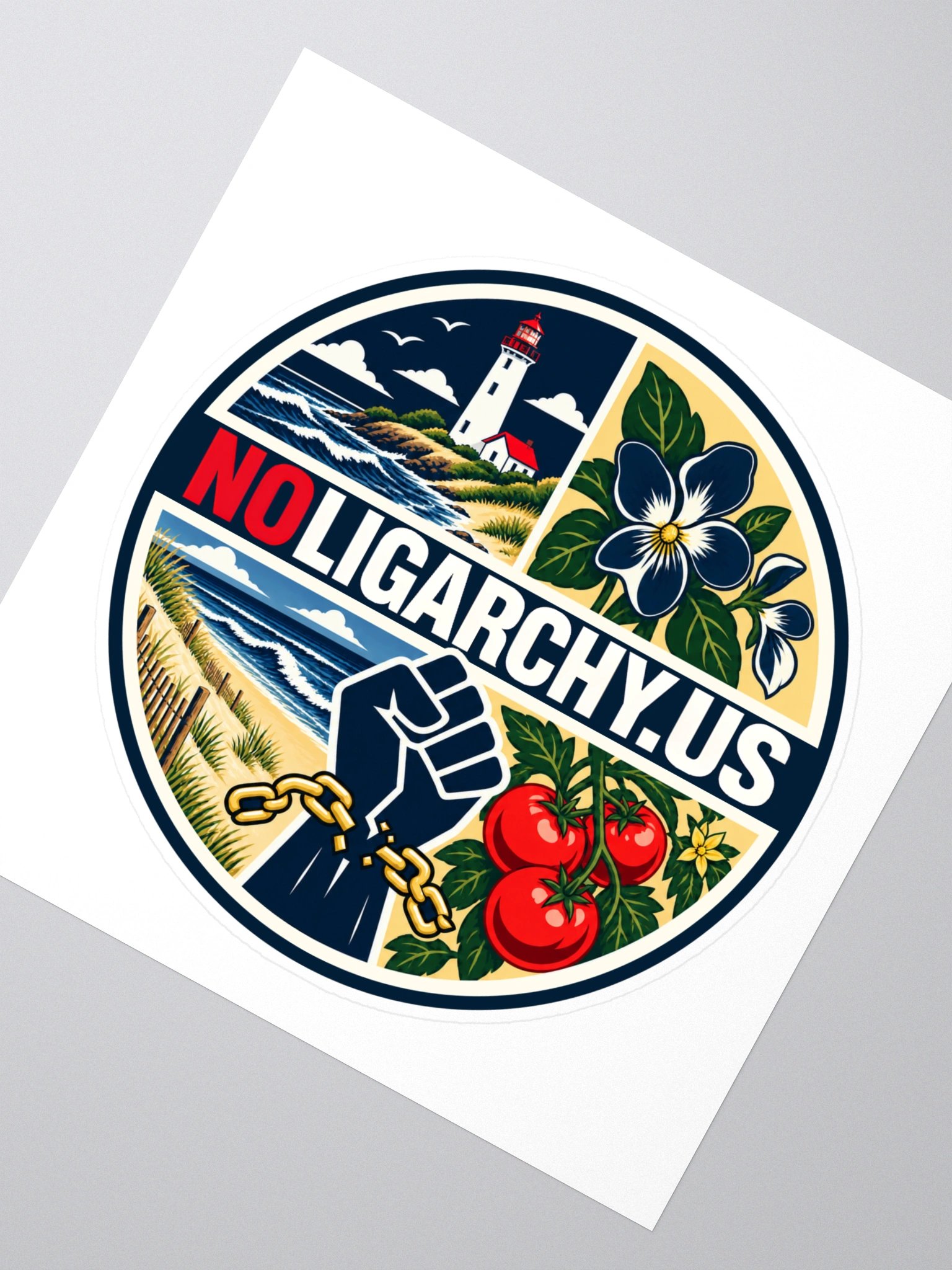 New Jersey NOLIGARCHY.US sticker product image (2)