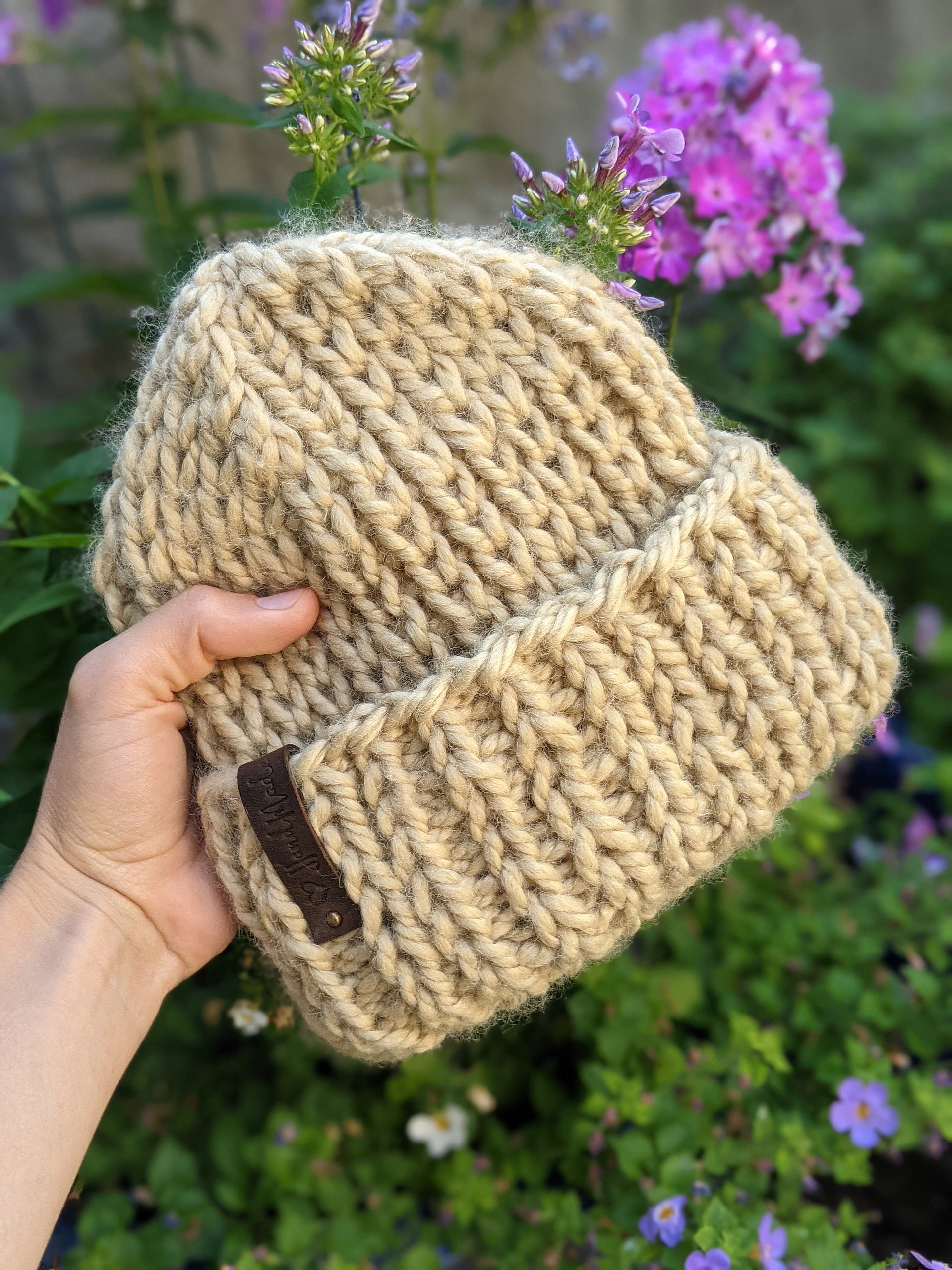 Double Brim Bulky Hat Knitting Pattern product image (1)