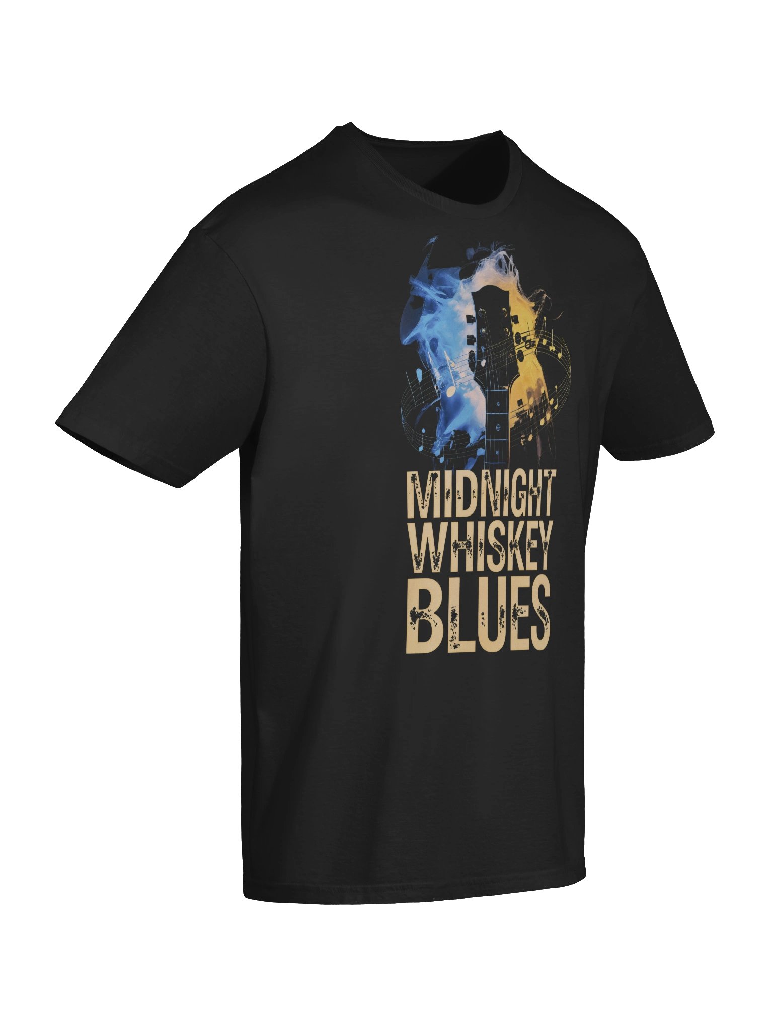 Midnight, Whiskey, Blues - Unisex Softstyle Tee (The Slogan Series) product image (10)