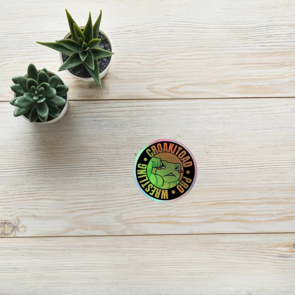 Croakitoad Pro Wrestling Holographic Sticker product image (10)