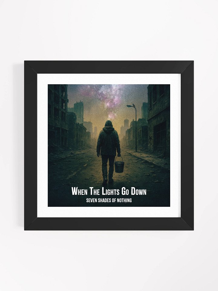 When The Lights Go Down | Original Single Artwork – Framed High-Quality Matte Poster product image (1)