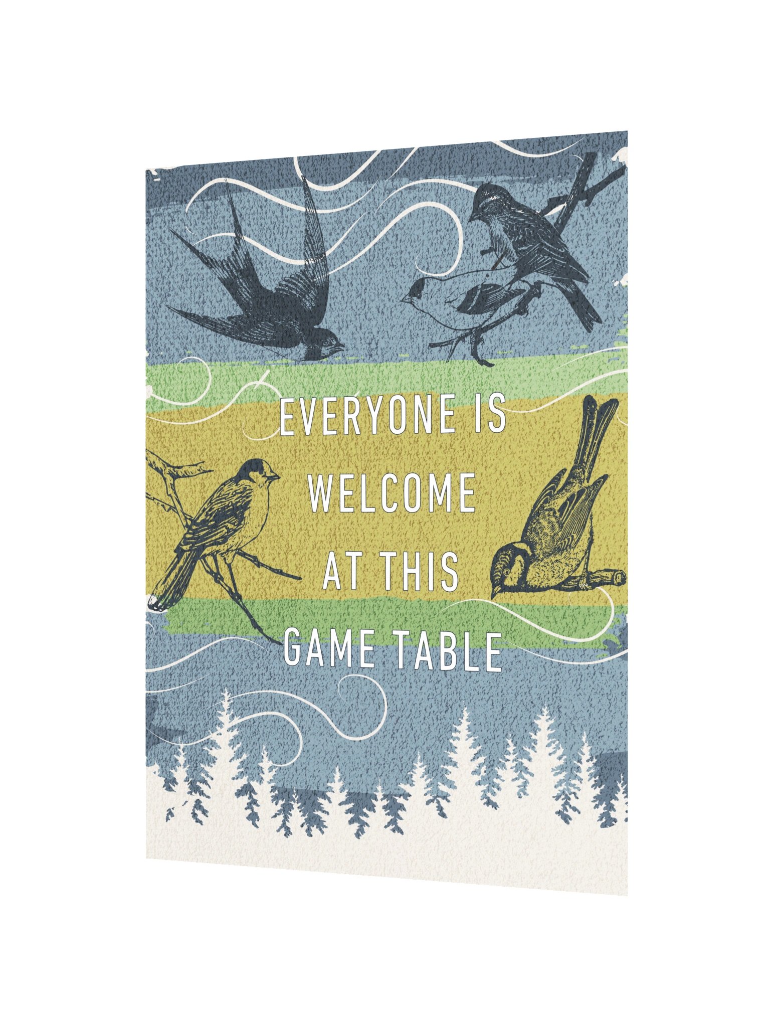 Inclusive Nature and Birds Board Game Room Poster - UNFRAMED product image (2)