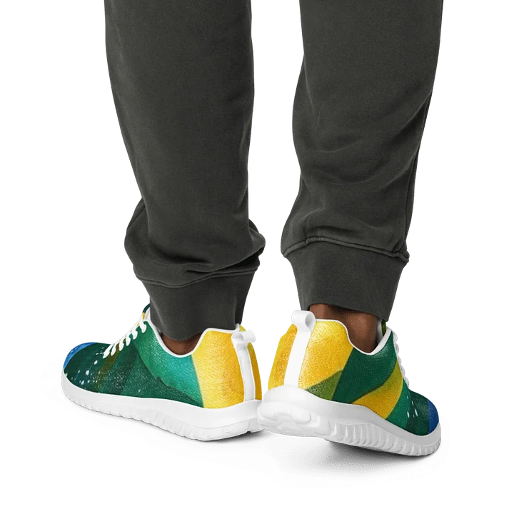 Abstract Diplomat Print - SVG - Caribbean Apples | Men's Athletic Shoes product image (2)