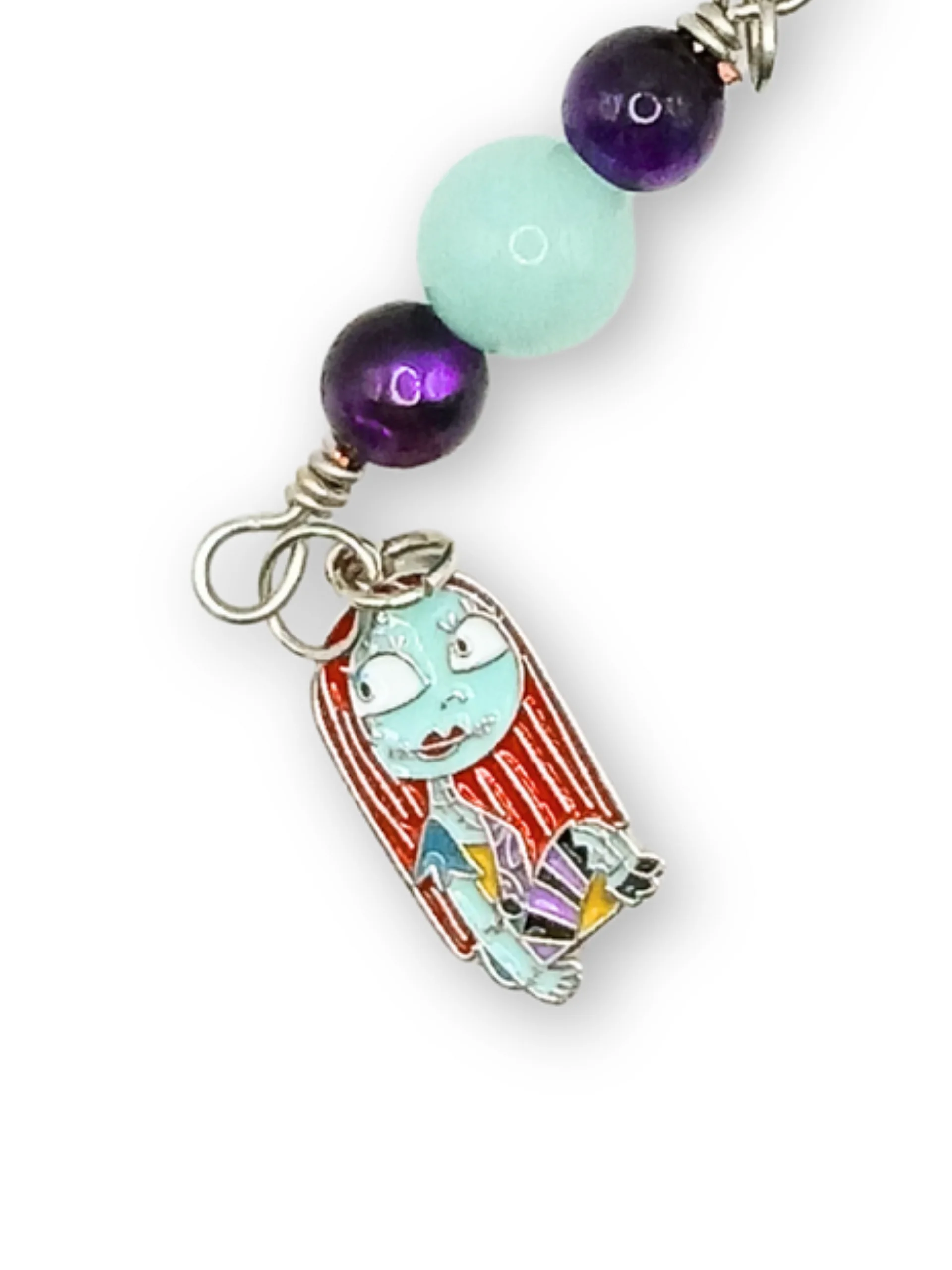 Handmade Bag Charm ft. Sally, Halloween & Christmas, Keychain, Purse Accessory product image (2)
