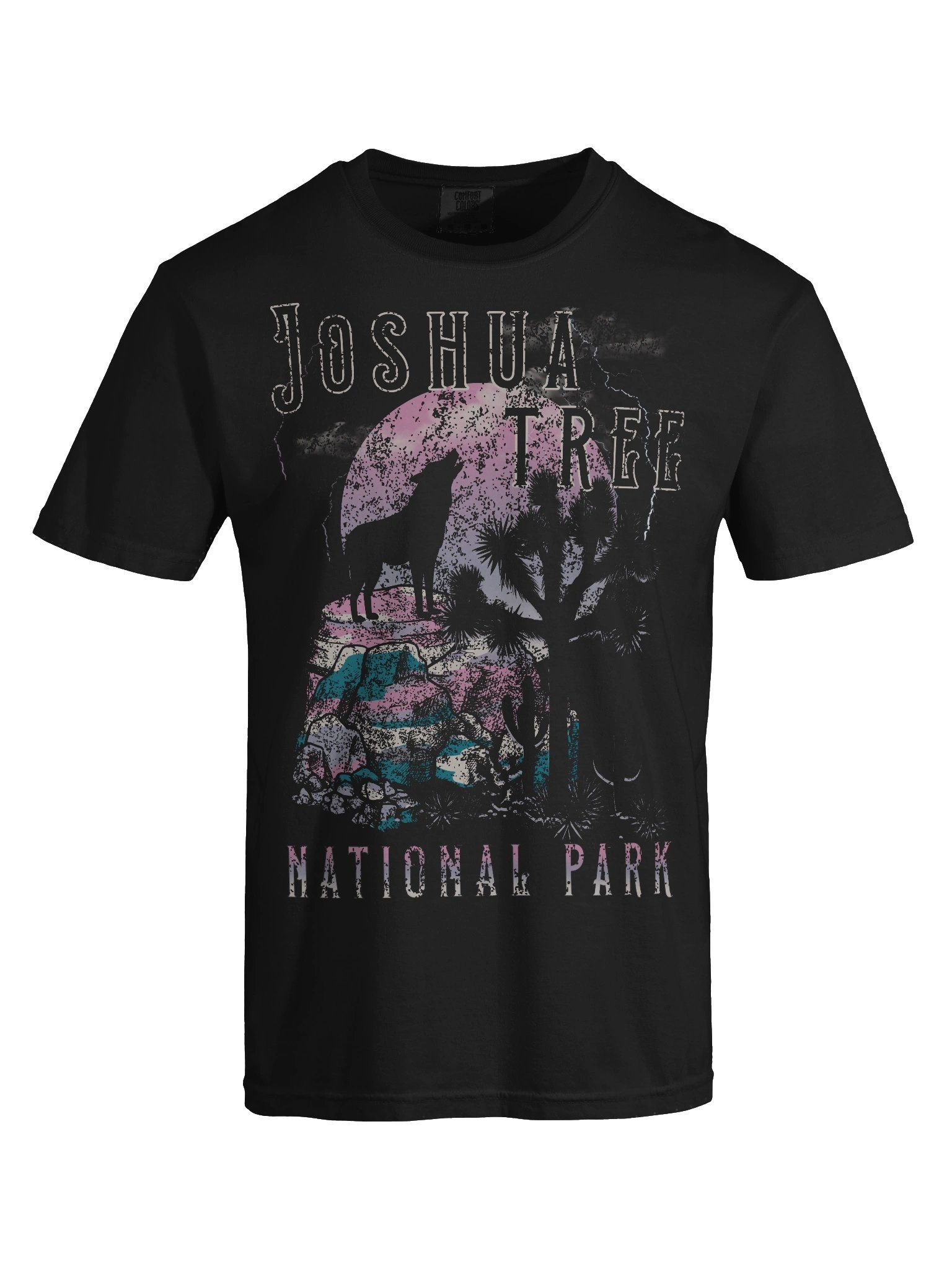 Joshua Tree National Park Vintage Desert Wolf Shirt – Retro Sunset Graphic Tee, Boho Nature Travel Apparel product image (8)