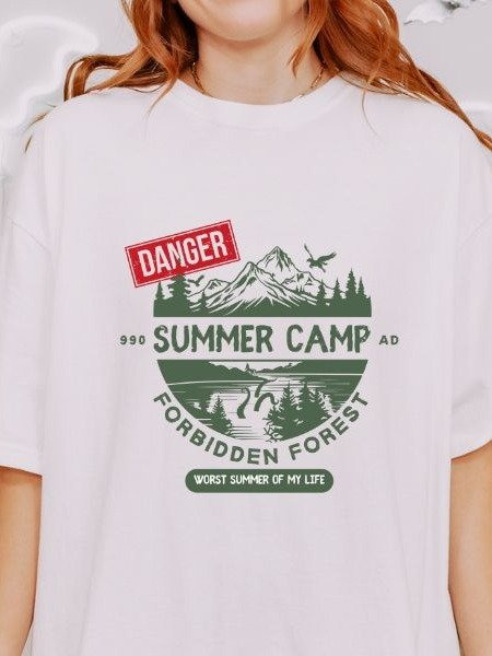 Forbidden Forest Magical Summer Camp Vintage Cozy Fall Shirt product image (7)