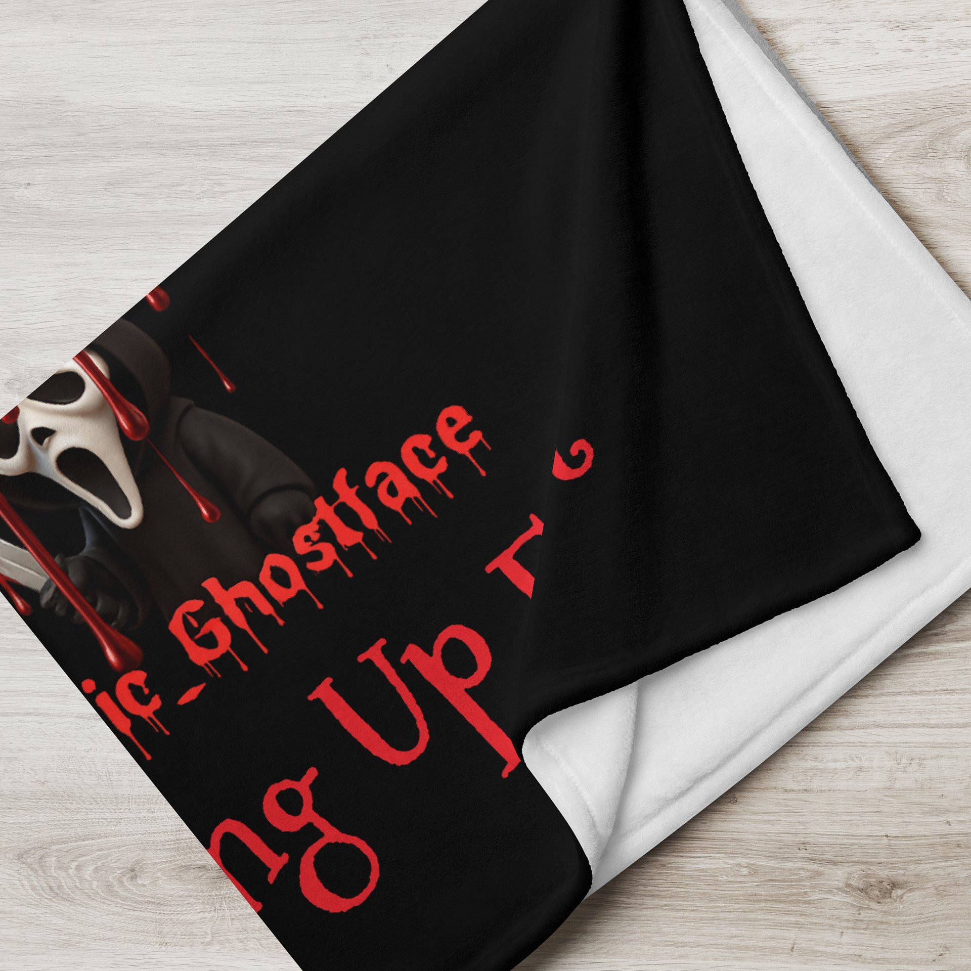 Optic_Ghostface Throw Blanket product image (7)
