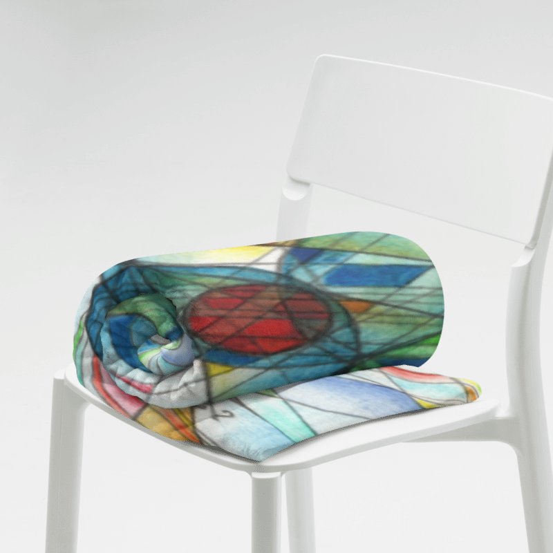 Circles to Circles #2 - Stereographic Projection Mathematical Art Blanket product image (3)