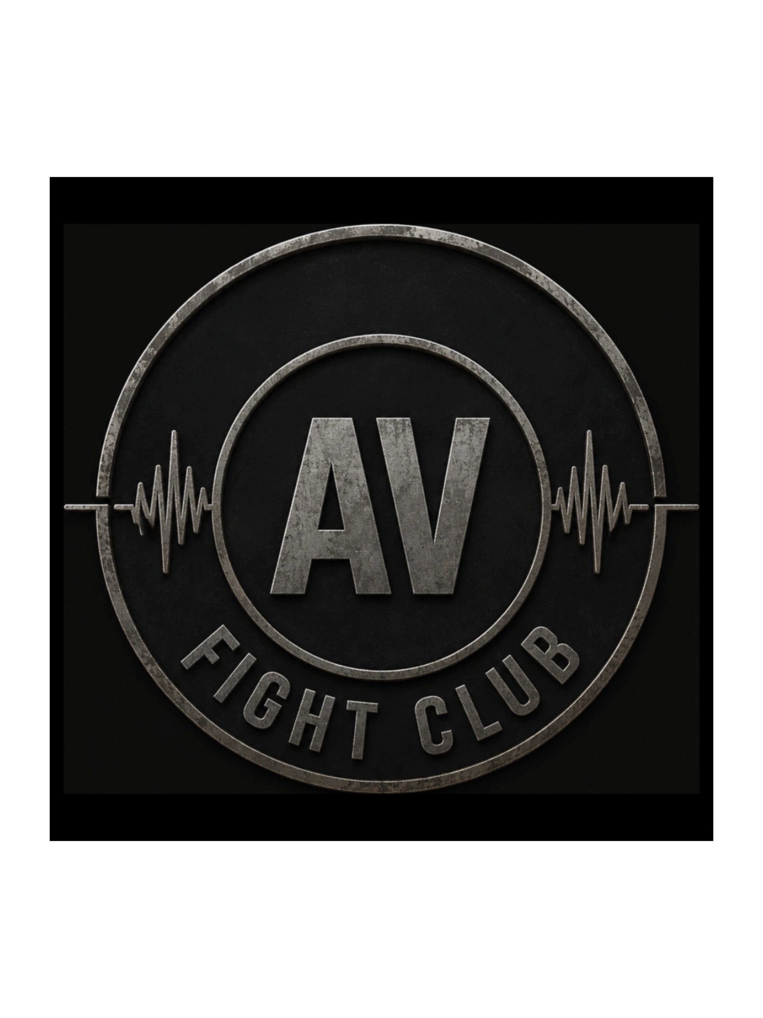 AV FIGHT CLUB LOGO STICKER (ROUND WAVE) product image (1)