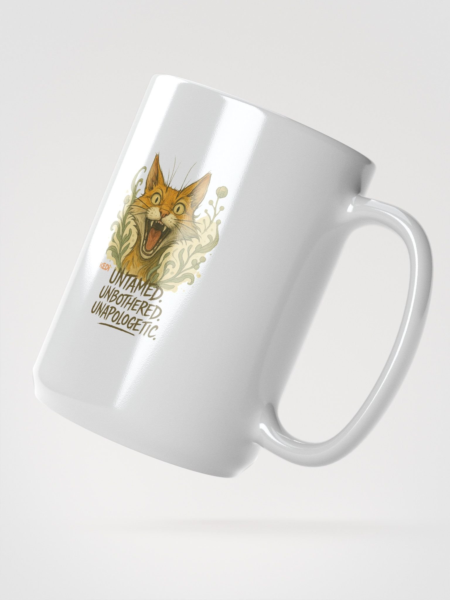 Untamed Cat Glossy Mug product image (2)
