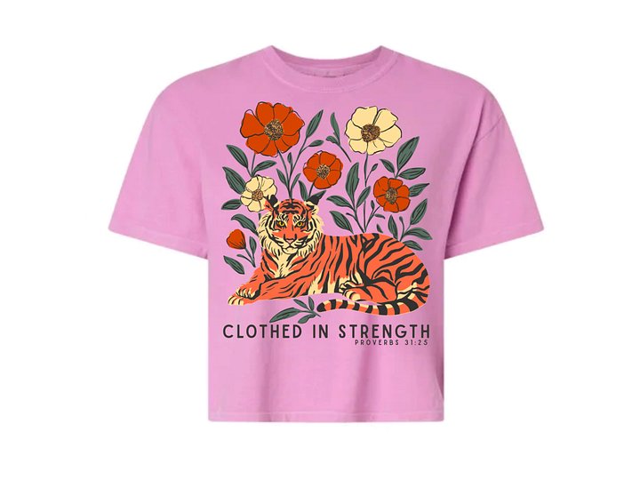 Clothed In Strength Tee CROPPED product image (2)