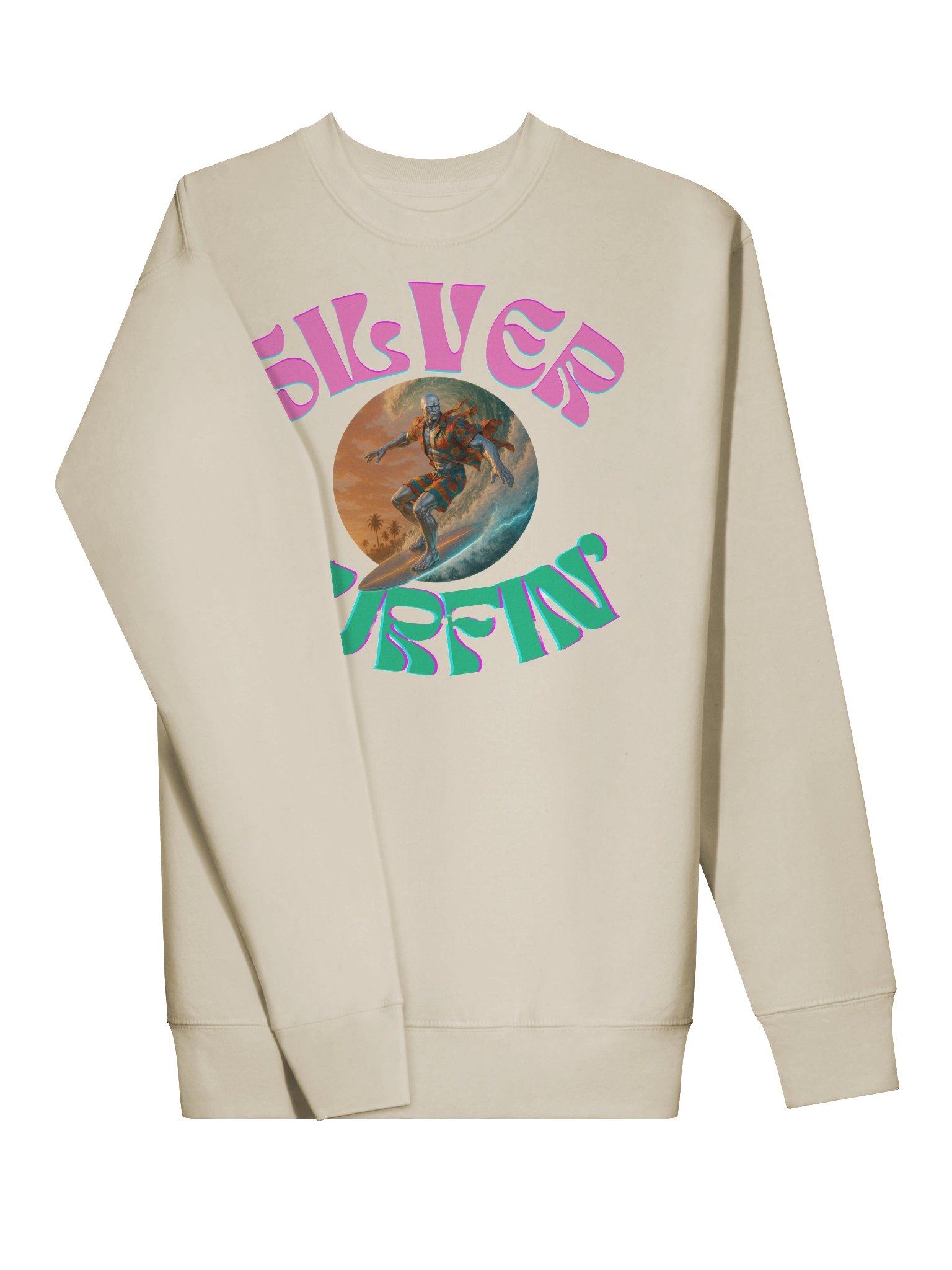 Retro Silver Surfin' Sweatshirt product image (3)