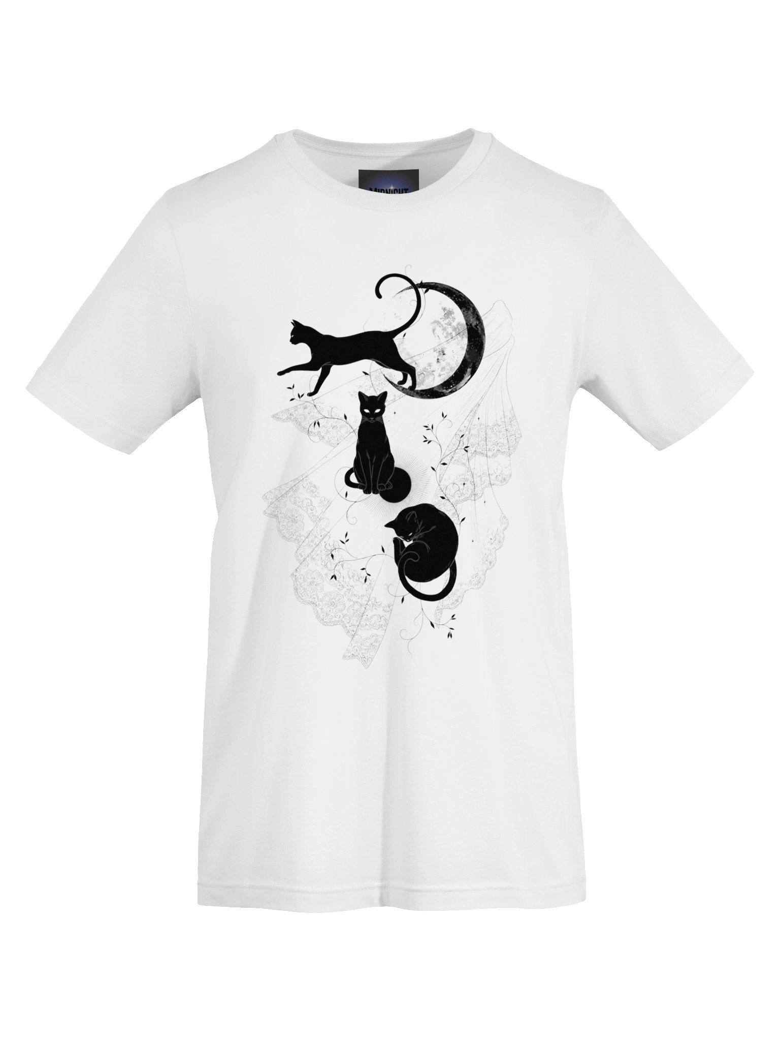Midnight Veil Moonlit Cats T-Shirt product image (50)