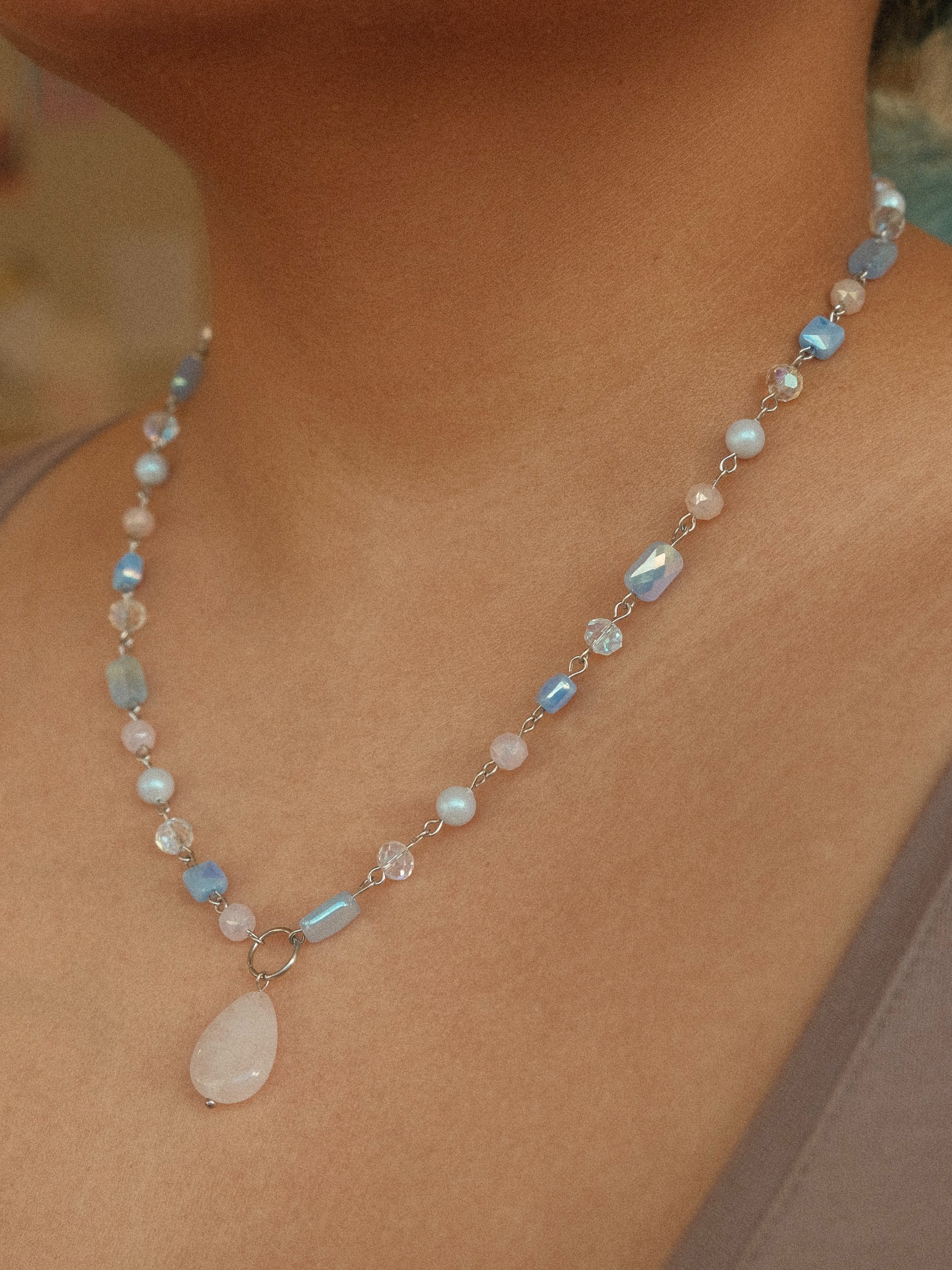 Rose Quartz Pastel Necklace product image (2)