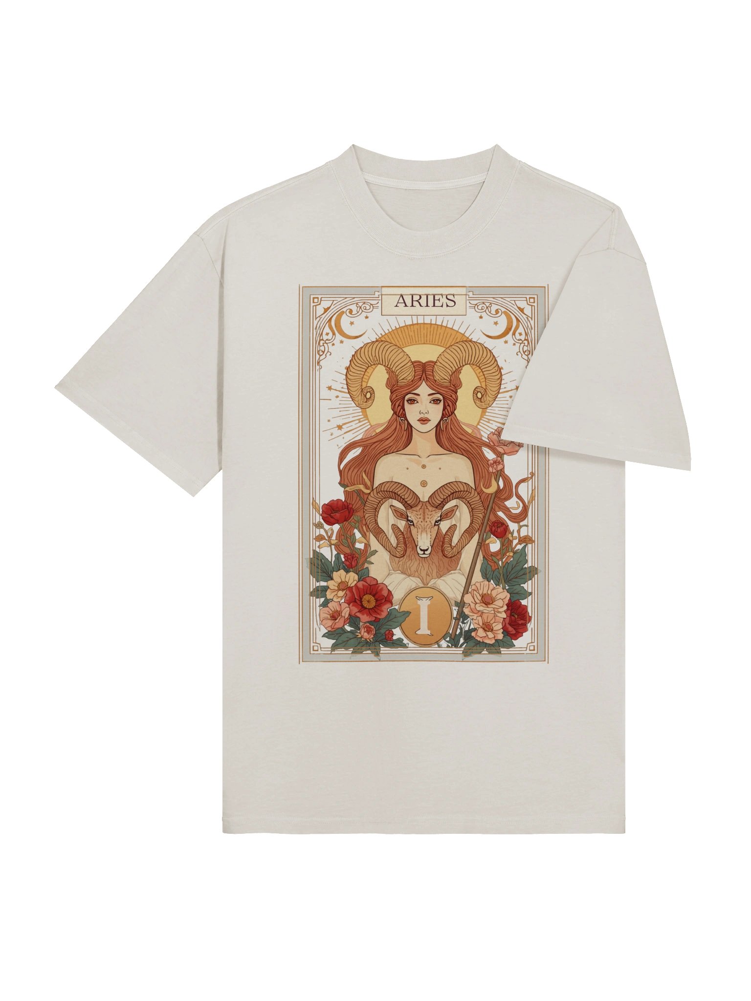 Aries Zodiac Sign Mystical Woman Ram Astrology Horoscope Aries product image (4)