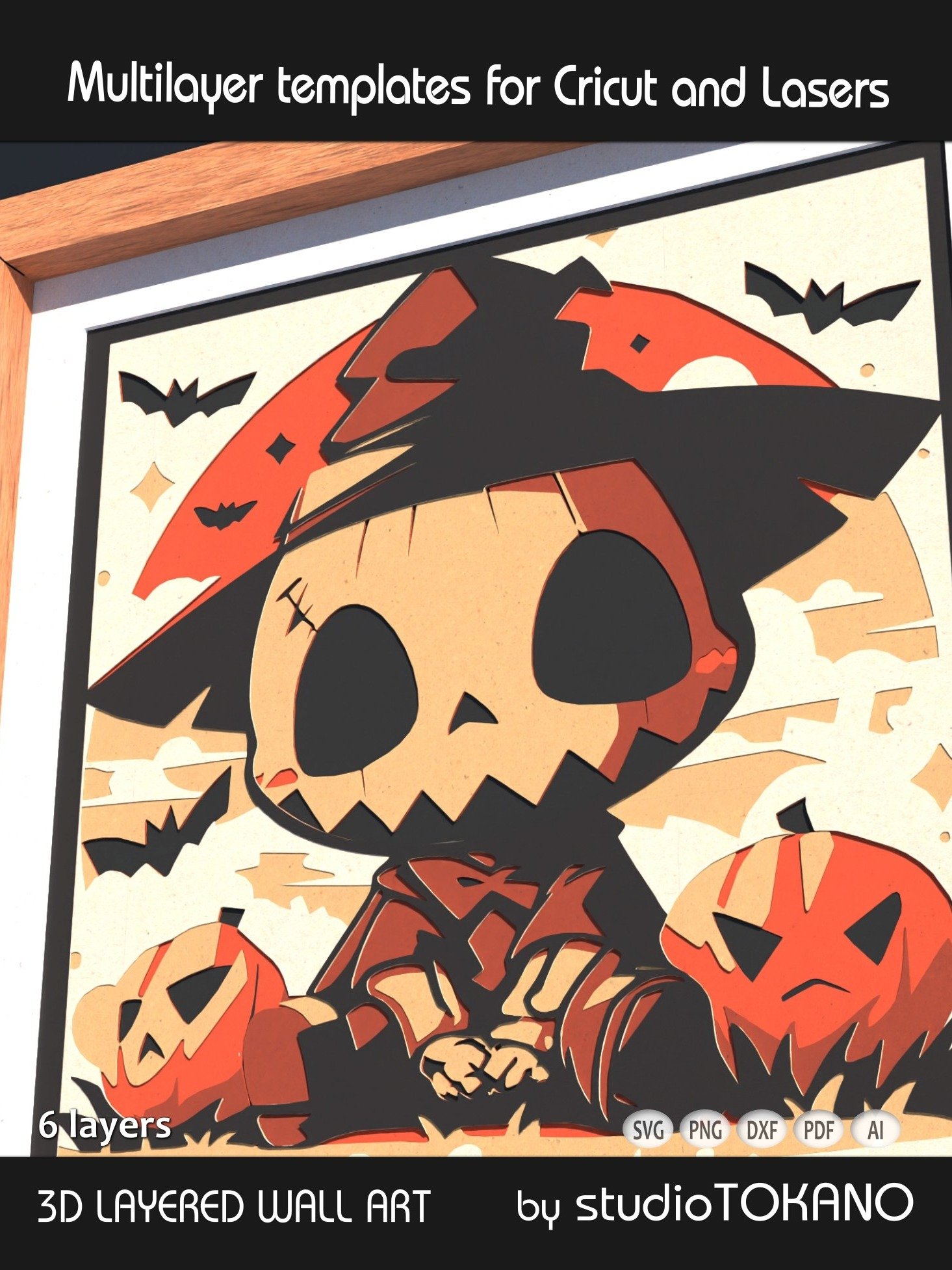 Cute Skeleton Layered Cut File product image (5)