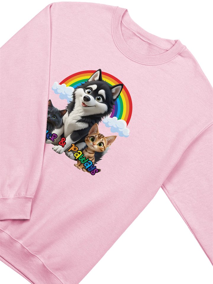Furever & Paways Rainbow Crewneck Sweatshirt product image (16)