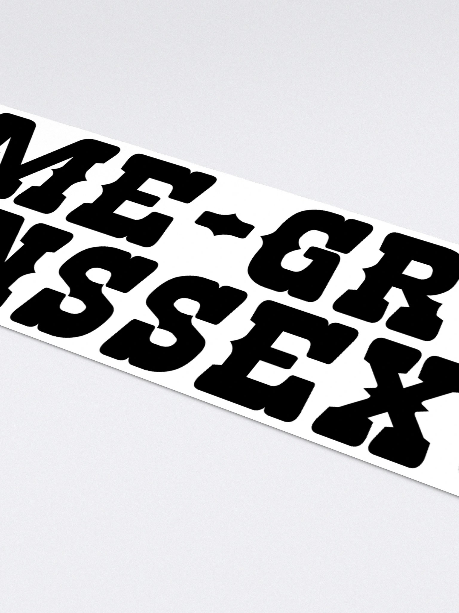 "HOME-GROWN TRANSSEXUAL" bumper sticker product image (4)