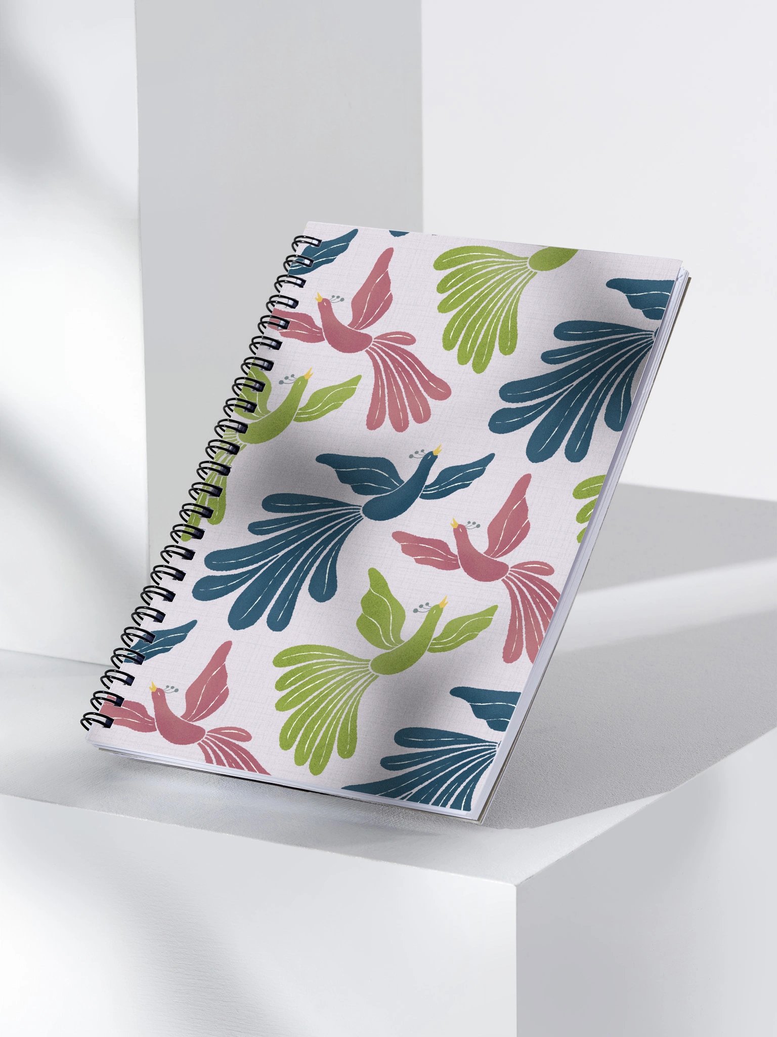Mid-Century Modern Firebirds Spiral Notebook product image (3)
