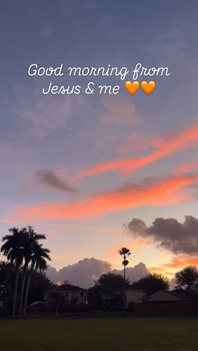 Do you see the cross in the sky? I love stealing away and going to a park in the morning to spend time with Jesus. Being outs...