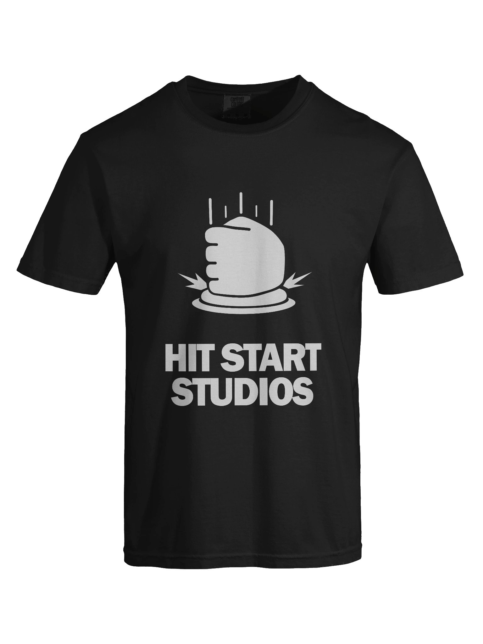 Hit Start Garment-Dyed Heavyweight T-Shirt Black product image (5)