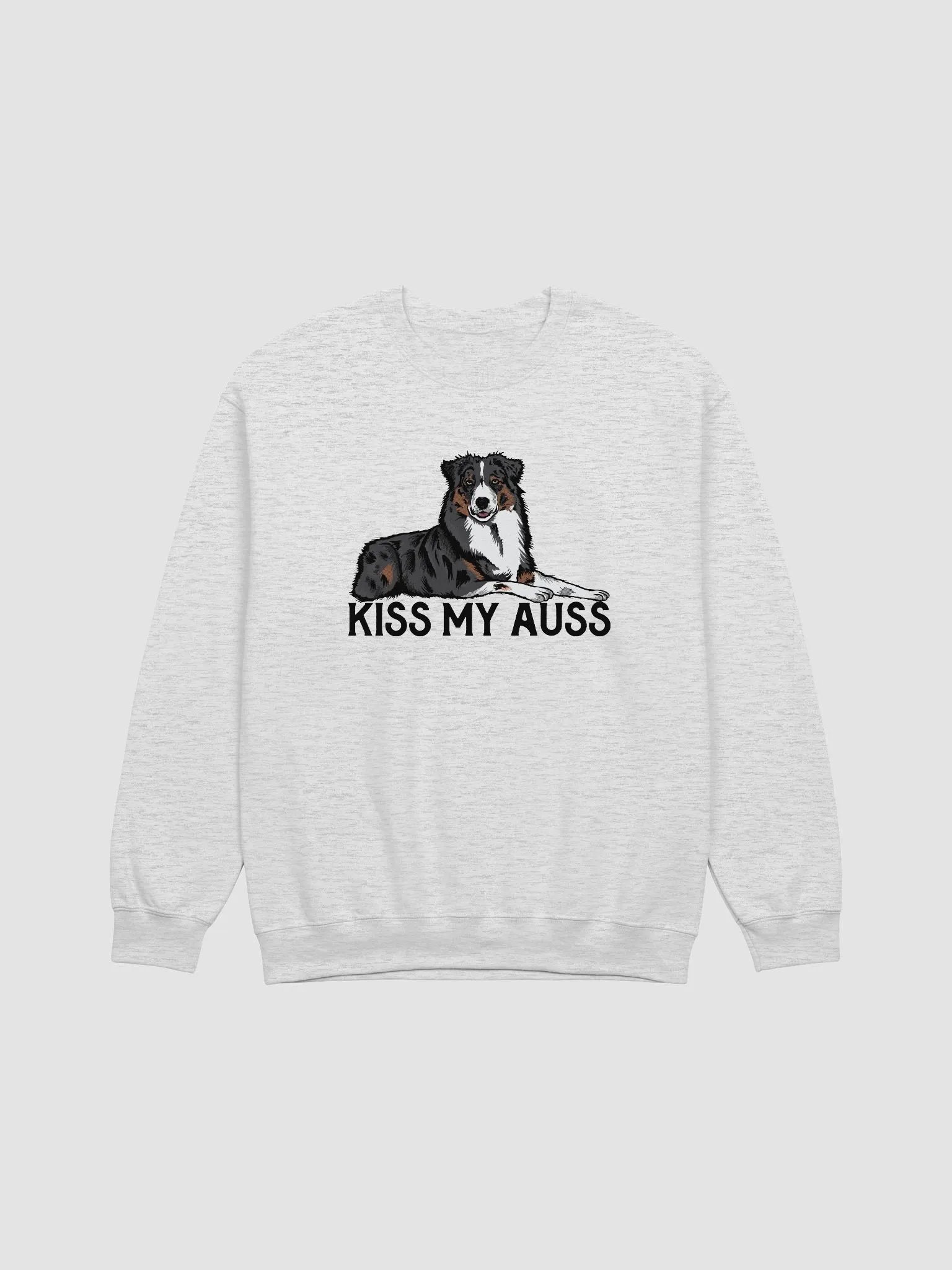 Kiss My Auss Sweatshirt for Australian Shepherd (Tricolor) Dog Owners product image (1)