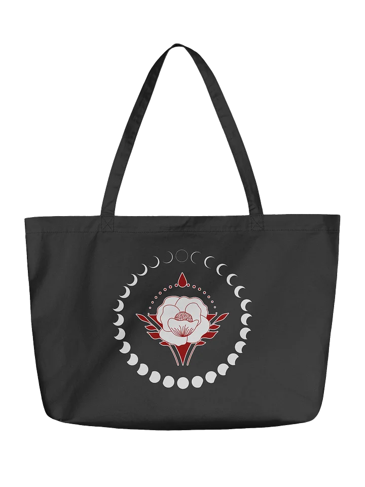 Organic Cotton Eco Tote Mystic Moon Blooming Rose product image (2)